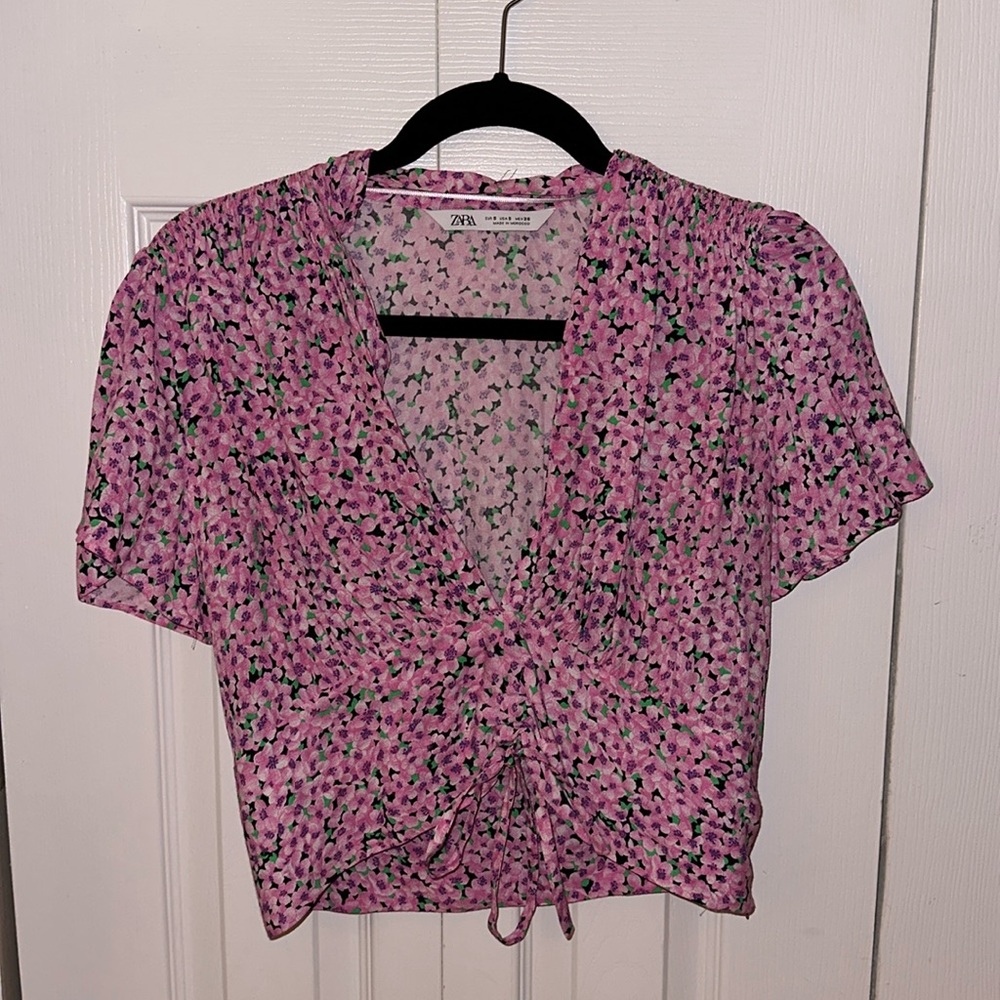 Zara floral top